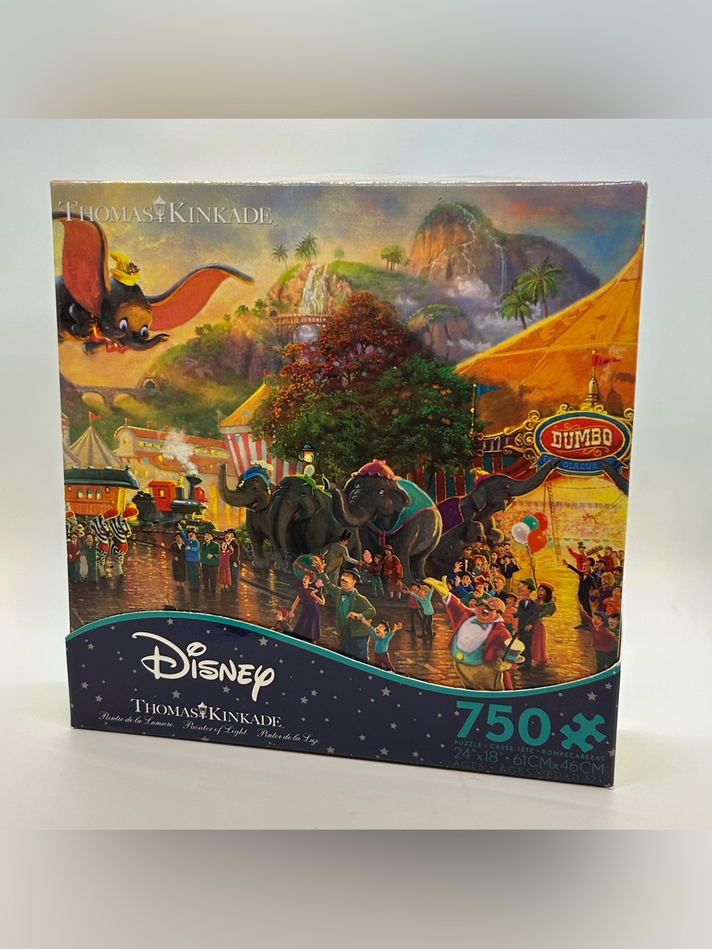Puzzle Disney Dumbo 750pc Thomas Kinkade CEACO Circus Elephant 2016